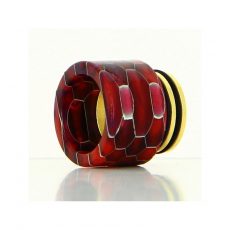 Drip Tip 810 Snake Pattern Gold Base - DIY'UP